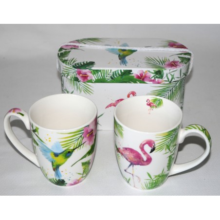 Tassen, Tropical, 2-er Set im Geschenkkarton