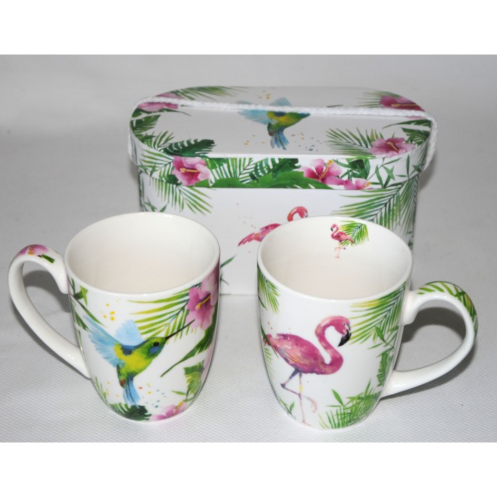 Tassen, Tropical, 2-er Set im Geschenkkarton