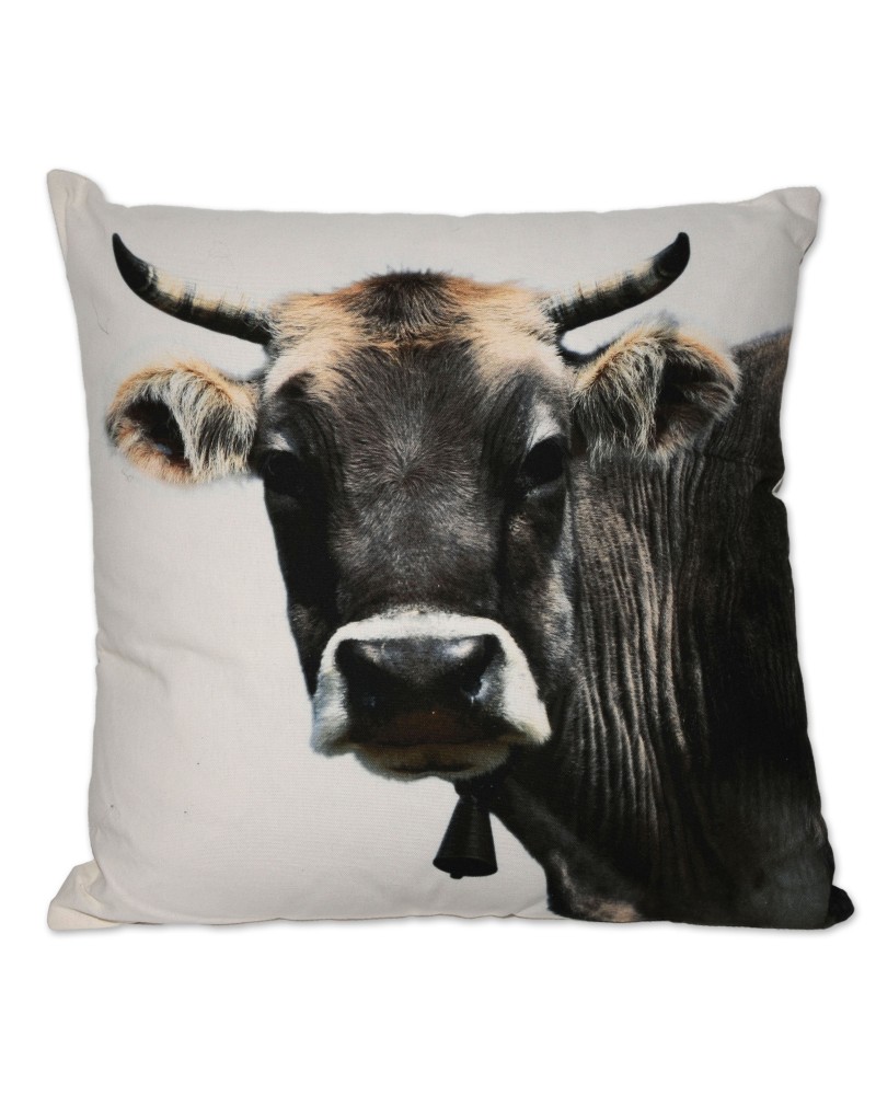 Kissen, Schweizer Kuh, 100 % Baumwolle, 50 X 50 cm