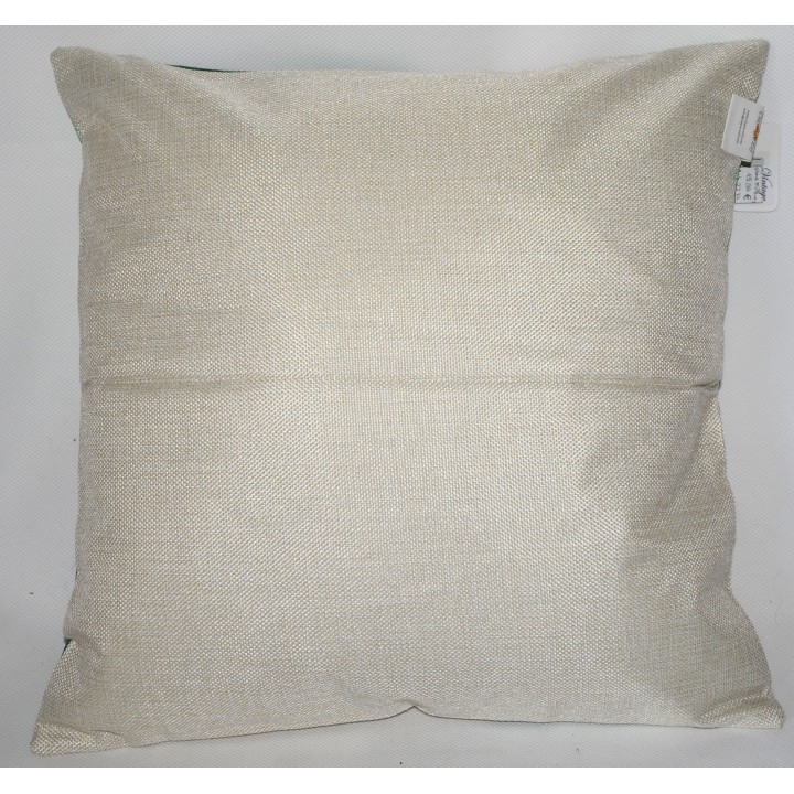 Kissenhülle, Palmblätter, Textil, grün/weiß