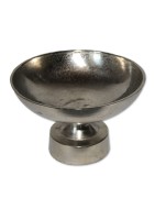 Schale, Pokal auf Fuß, Aluguss