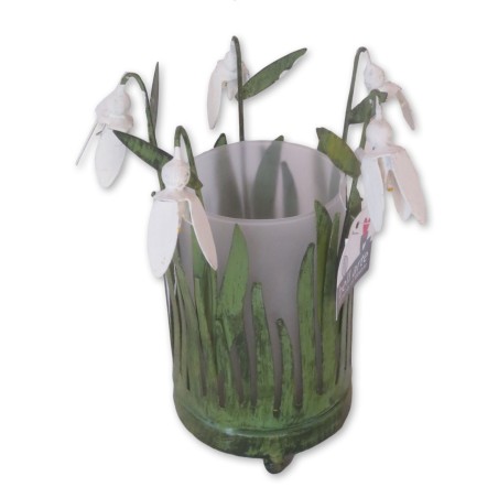 Windlicht Schneeglöckchen