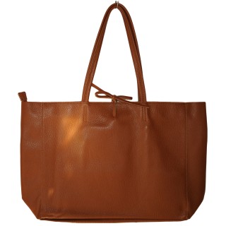 Ledershopper, Tasche, echt Leder, cognac