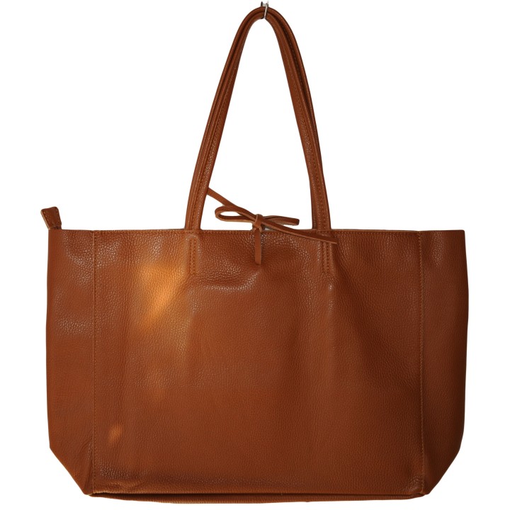 Ledershopper, Tasche, echt Leder, cognac
