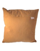 Kissen, Hirschmotiv, seitlich blickend, braun, Rückseite uni, Oberstoff 100% Baumwolle