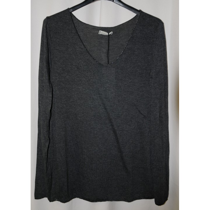 Pulli, Feinstrickpullover, anthrazit, One Size