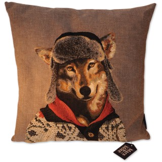 Kissen, Wolf, 45 x 45 cm, mars&more