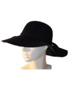 Hut, Schlapphut, dunkelblau, One Size