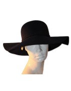 Hut, Schlapphut, dunkelblau, One Size