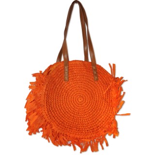 Tasche, Basttasche, Badetasche, orange