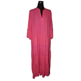 Kleid, Maxikleid, Kofferkleid, One Size, hummer/lila gemustert