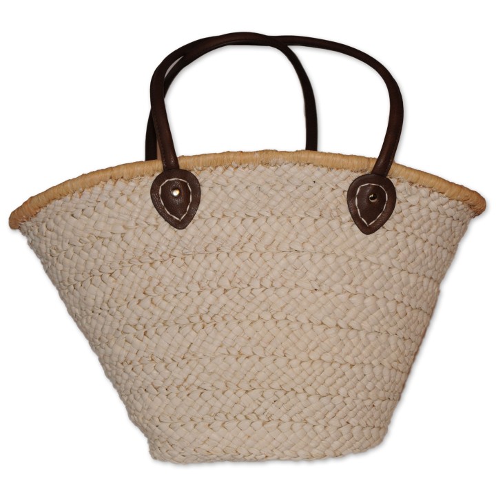 Korbtasche, Strandtasche, Badetasche "Peakock", Pailettenbestickt