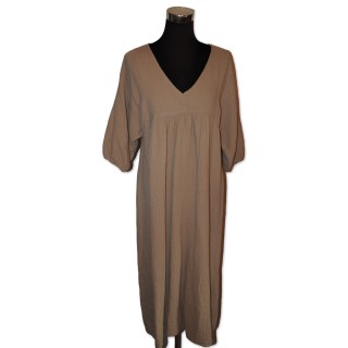 Kleid, Musslinkleid, schlamm uni, 100% Baumwolle, One Size