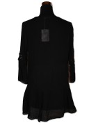 Tunika, Musslin-Tunika, schwarz uni, 100% Baumwolle, One Size