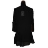Tunika, Musslin-Tunika, schwarz uni, 100% Baumwolle, One Size