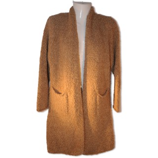 Strickcardigan, Strickjacke, Schalkragen, camel, One Size
