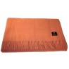 Plaid, Alpaka-Decke, rosa, 180 x 150 cm, 50% Alpaka, Fransen