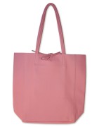 Ledershopper, Ledertasche, rosa, echt Leder