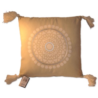 Kissen, Estany, beige, 40 x 40 cm