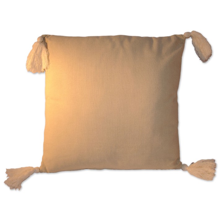 Kissen, Estany, beige, 40 x 40 cm