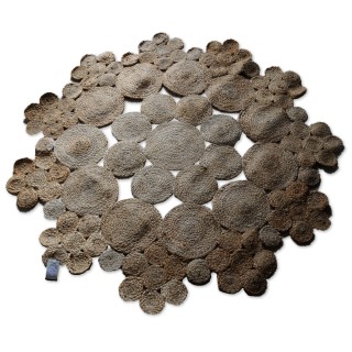 Teppich, Bodenteppich, Jute, Naturprodukt, Indoor, Durchmesser 120 cm
