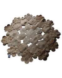 Teppich, Bodenteppich, Jute, Naturprodukt, Indoor, Durchmesser 120 cm
