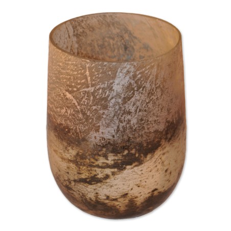 Windlicht Jupiter, Glas, rund, Höhe 25 cm, Durchmesser 18 cm