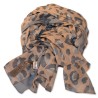 Schal, Tuch, blau/grau, animalprint, Hilde