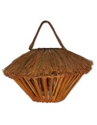 Windlicht, Korfu, zum Hängen, natur, Holz, Fransen