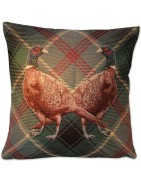 Kissenhülle, Fasane, beidseitiges Motiv, 45x45 cm