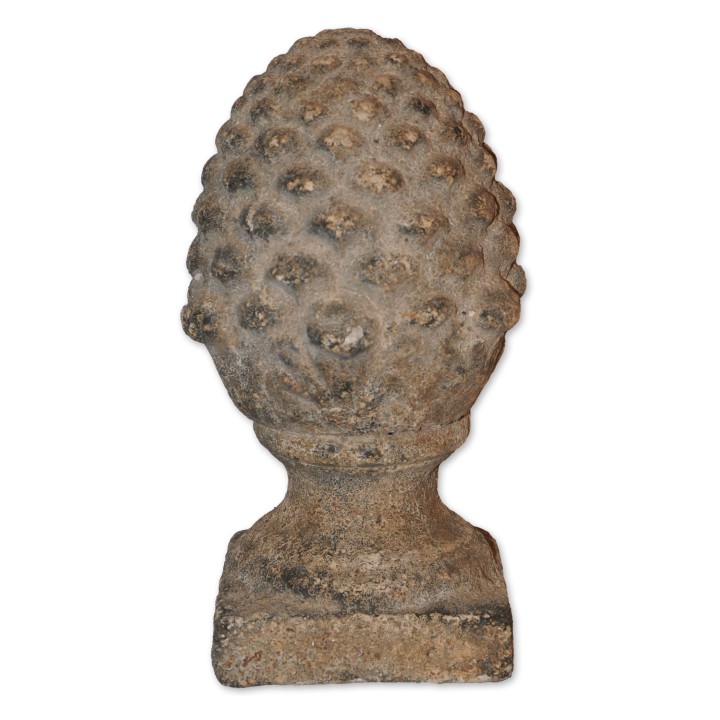Zapfen Valo, stehend, grau antik, Terracotta