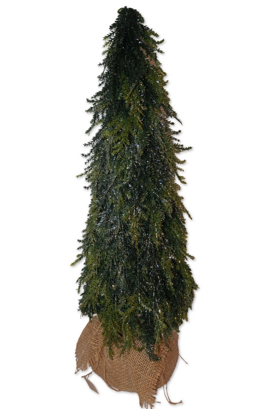 Tannenbaum, Artificial Nature, grün/silber, 18x18x57 cm