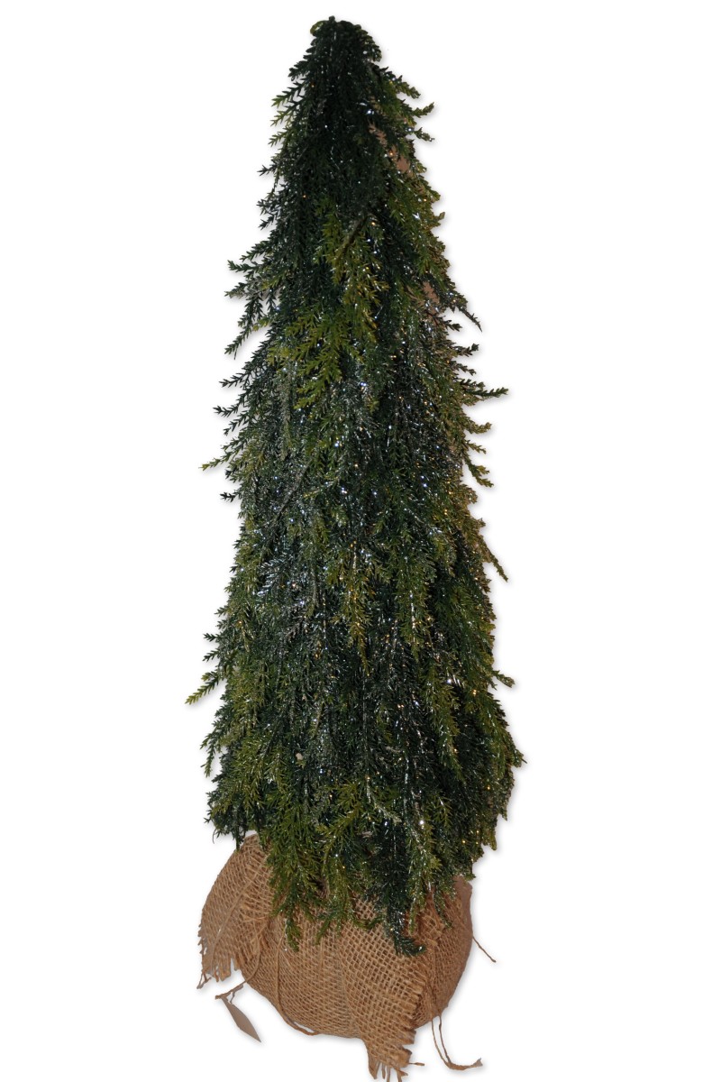 Tannenbaum, Artificial Nature, grün/silber, 18x18x57 cm