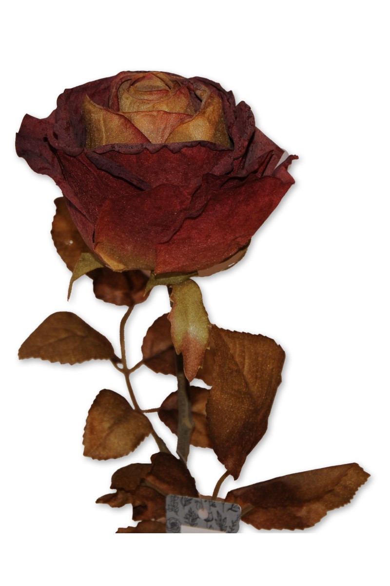 Rose, Artificial Nature, old pink, 67 cm