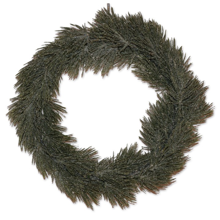 Pinienkranz, Artificial Nature, grün beschneit, 30 cm Durchmesser