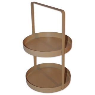 Etagere Clair Blanc, creme, Metall, 25x25x41 cm
