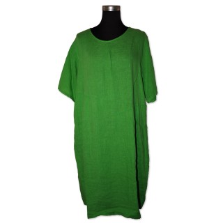 Kleid, apfelgrün, 100% Leinen, One Size