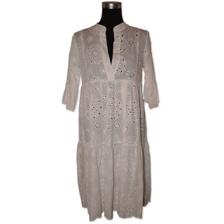 Tunika, Kurzkleid, weiß, 100% Baumwolle, One Size