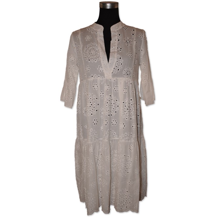 Tunika, Kurzkleid, weiß, 100% Baumwolle, One Size