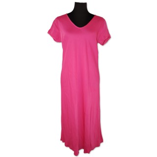 Kleid, pink, 100% Viscose, Satin, Gr. L/XL, V.Milano
