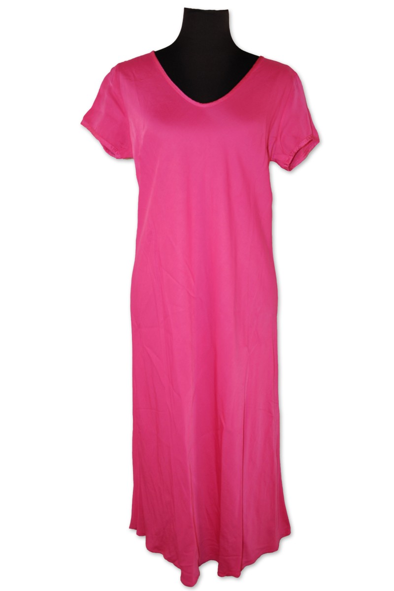 Kleid, pink, 100% Viscose, Satin, Gr. L/XL, V.Milano