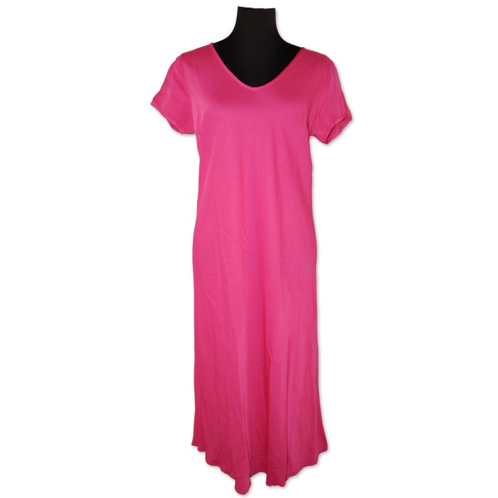 Kleid, pink, 100% Viscose, Satin, Gr. L/XL, V.Milano