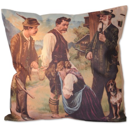 Motivkissen Wilderer, multicolor, inkl. Füllung 40 x 40 cm