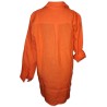 Shirt, Bluse, Hemd "Amy", orange, 100% Leinen