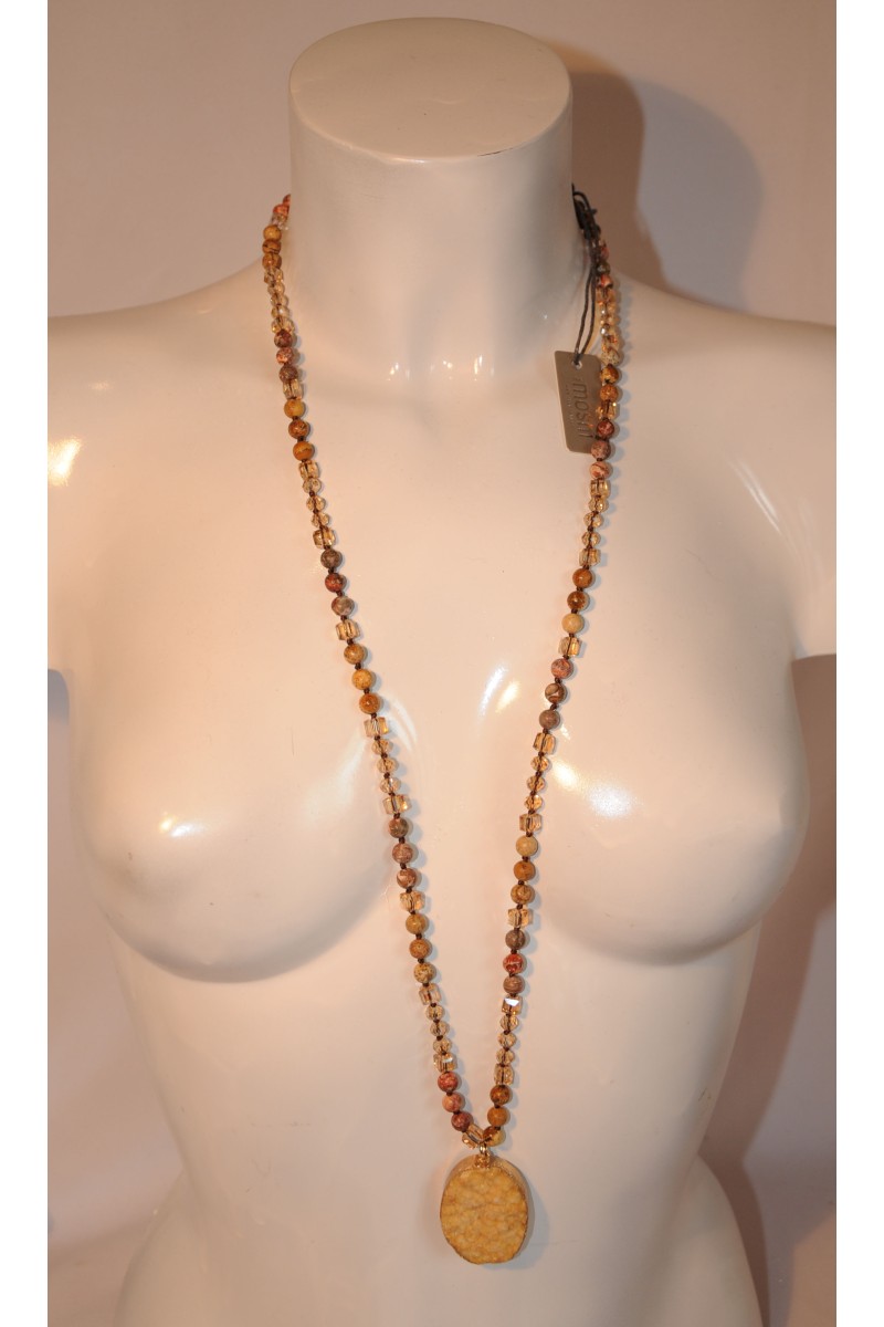 Kette, Necklace  "Kelly", brown