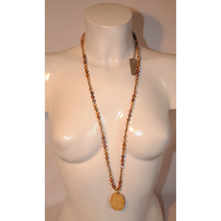 Kette, Necklace  "Kelly", brown