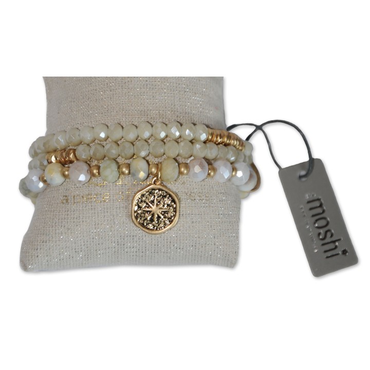 Armband, Bracelet "Ellie", light green