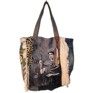 Tasche Frida, Shopper, schwarz/weiß