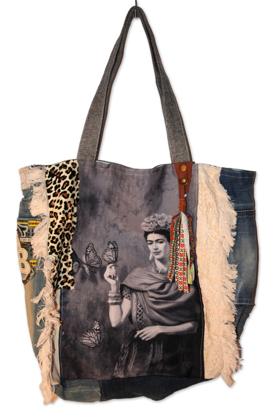 Tasche Frida, Shopper, schwarz/weiß