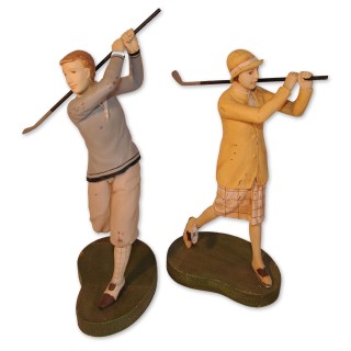 Nostalgie Figuren Golf-Set Bradford & Nancy, 2-teilig